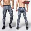 Stylish Camouflage Mens Compression Pants Sports Running Tights Long Pants Bodybuilding Joggers Skinny Full-length Leggings Trousers