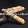 5Pcs Ocean Jasper Agate Massage Wand Stick Spiritual Reiki Healing Energy Crystal Generator Natural Ocean Jasper Mineral Specimen 110mm Long