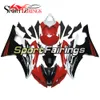 Red Black White Full Fairings Kit för Yamaha YZF600 R6 2008 - 2016 År 08 - 16 Plast ABS Motorcykelbeslag Bodywork Cover Body Kit