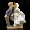 creatieve keramische bruiloft standbeeld meisjes jongen liefhebbers home decor ambachten kamer decoratie handwerk porselein vintage figurines