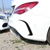 Bil styling baksida kropp klistermärken svart splitter spoiler luftkniv dekoration trim 2pcs för Mercedes Benz Cla C117 200 220 260