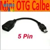 Micro USB mini 5pin T type interface câble hôte OTG adaptateur 11 cm mini câble usb pour tablette pc téléphone portable mp4 mp5 500 pcs/lot