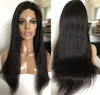 Full tunn hud peruker 9A Grade toppkvalitet Silky Rak Virgin Burmese Human Hair Silicone Pu Wig Fast Express Leverans