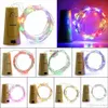 1 M 10LED 2M 20LED LAMP Corkvormige Flesstopperlicht Glas Wijn LED Koperdraad String Lights voor Xmas Party Wedding Halloween