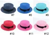 Man Women Straw Hat Summer Beach Hats Children And Adult Size Flat Top Straw Hat Men Boater Hats Flat Bowler Hat