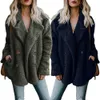 Kadın Ceketler Kış Ceket Kadın Hırka Bayanlar Sıcak Jumper Polar Faux Kürk Ceket Hoodie Dış Giyim Blouson Femme S18101204