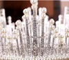 2019 Matrimonio Tiara nuziale Perle finte Strass Cerchio completo Accessori da sposa Corona per capelli Copricapo7175539