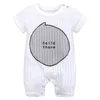 Baby Boy Clothes Summer Short Sleeve One-pieces Jumpsuit with Bow Baby Onesie Gentleman Clothes Cotton Newborn Baby Clothes Knitted Rompers