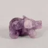 1 st Natural Healing Amethyst Elephant Pocket Carved Gemstone Crafts Crystal Animal Totem Spirit Stone Figurines