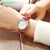 2018 Nouveau Simple Quartz Femme Heure Sanda Marque Horloge Ultra Mince Surface Casual Blanc En Cuir Élégant Dames Robe Montres