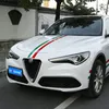 Auto Styling Italienische Flagge Dreifarbige Streifen Aufkleber Autoaufkleber Auto Dekoration Aufkleber für Alfa Romeo Giulietta Giulia Stelvio
