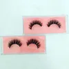 Partihandel 10st 3d mink charmig svart falskt ögonfransar kyskhet makeup skönhet fullband fransar topp eyelash förlängning handgjord privat etikett