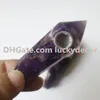 Sonho Ametista De Cristal De Quartzo Cachimbos de Naturais Natural Com Fio Roxo Ametista Gemstone Tigela de Fumar Mulheres Cura Tabocco Tubo Collectible Presente