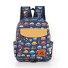 Ausqi Little Cute de ônibus de cartoon para crianças mochila para crianças garotas garotas para crianças Backpacks Back com tira no peito Y181188E