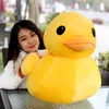 Kawaii dessin animé canard en peluche poupée douce en peluche canard jaune jouet pour enfant cadeau d'anniversaire décoration de mariage 24 pouces 60 cm DY50448