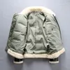 AVIREXFLY splice down jackets USA B3 air force flight jackets Flocking sheepskin double face fur coats