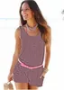 Jumpsuit Beach Colete Macacões Mulheres Casuais Sexy Onesies Senhora Verão Slim Bodycon Bodysuit Bodysuit Calções Jumpsuit Playsuit Beachwear B3724