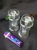 Large concave glass water bottle Wholesale Glass bongs Oil Burner Glass Water Pipes Oil Rigs Smoking Free