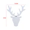 10 pieces/Lot Christmas Tree Ornaments Wood Chip elk Snowman Tree Deer Hanging Pendant Christmas Decoration Xmas Gift C5254