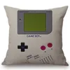 Sofa Decorative Vintage Games Controller Cotton Linen Square Throw Pillow Cover 45x45CM Pillow Case Home Office Car Sofa Decor2308