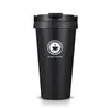 Hot vendas 17 oz Caneca de Café de Viagem Com Isolamento A Vácuo 500 ml Moda Aço Inoxidável Copo Copo de Chá Garrafa de Água Térmica Suor Suor