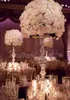 75cm Hoch 20pcs / lot Hochzeit Tischvase Leuchter Blumenständer Hochzeit Blumenkristalltabellenmittel freies Verschiffen