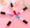 mix colors Lipstick ball point pen Creative stationery Student prize Lovely modeling lifelike Lip Balm ballpoint pen 210pcs