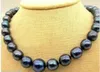 Handmade Natural 1011mm Tahitian Black Freshwater Cultured Pearl Necklace 180390395880317