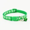 288 sztuk Regulowany Pet Dog Collars z Bell Dot Drukowane Little Dog Collar Cat Puppy Zwierzęta Dostawy