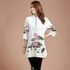 Novas Mulheres Blusa Primavera Outono Tang Suit Chinês Tradicional Top Gola Mandarim de Linho de algodão Cheongsam Blusa Estilo Chinês roupas Étnicas