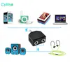 35mm Jack 1 to 2 Double Earphone Headphone Y Splitter Cable Adapter Plug For computer for phone for MP38448385