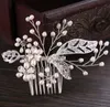 High end freshwater bead comb, rose gold silver alloy drill head ornament, bridal ornaments