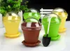 Flower Pot Cake Cups Spoon Set Ice Cream Ekoration för Bröllop Barn Födelsedagsfest Leveranser Baking Pastry Tools SN627