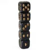 Resin Black Skull Dice Game Novelty Fancy Casual Toy Festival Party Drink Beer Dices Toys Bar Supplies 15kb ff