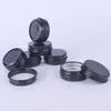 15g 작은 검은색 알루미늄 항아리 15ML 빈 립 밤 화장품 아이 크림 병 여행 로션 주석 컨테이너 LX3269