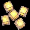 LED ICE CUBE Night Light Touch Sensor wasserdichtes Luminer Neon Hochzeitsfest Christmas Bar Weinglas Dekoration Lieferungen 12pcs