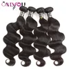 Hottest Raw Brazilian Virgin Hair Body Wave 4 Bundles with Frontal Closure and Human Hair Lace Closure Weaving Body Wave Human Hair Bundles