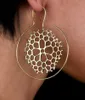 Exaggerated Spiral Gear Earrings Personality big circle spiral earrings Women gold and silver punk hoop ear jewelry