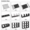 Бесплатная доставка многофункциональный собранный 3 яруса 9 отсеков хранения Полки черные держатели стеллажи