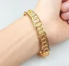 Bangle Bracelets For Women Men 18K Yellow Gold Real Filled Bracelet Solid Watch Chain Link 83inch Gold Charms Bracelets KKA18468826738