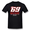 Högkvalitativa Mäns 100% bomullstyg Rippa Nicky Hayden 69 Tee-tröjor Mäns Rund Neck Svart Shorts Ärm Slim Fit Tee Shirt S-6XL Normal Te