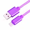 1M 2M 3M Szybkie kable telefonu komórkowego Tkanina Pletający się Ładowarka Kabel Cable C Micro USB dla Samsung S6 S7 Edge S8 S9 HTC