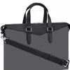 Sac à main d'ordinateur de loisirs pour hommes et femmes, sacs de fichiers pour ordinateur portable, mallette EXPLORER en cuir véritable M40566 imprimé fleur noire