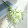 New1pc vacker gypsophila artificiell fake 34.5cm silke blommor babysbreath växt hem bröllop jul dekorationer grön färg