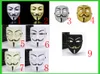 Venda quente V Máscara Vendetta 4kinds Máscara Anônimo Guy Fawkes Fantasia Grande Crianças Traje Máscaras de Halloween Masquerade V Máscaras Para o Dia Das Bruxas M1