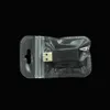 200pcs / lot 5.5 * 9cm Mini Açılıp kapanabilir Küpe Yüzük Pack asın Delik Şeffaf Poly Bag ile Zip Kilit Şeffaf Plastik Ambalaj Torbaları