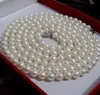 25 Långa nya 78mm White Akoya Odlade Pearl Necklace225D019956092