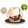 25 otworów olejki eteryczne drewniane pudełko 5ml / 10ml / 15ml Butelki Spa Yoga Club Storage Case Case Container
