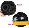 Шиньон для волос в виде пучка в форме пончика на заколке для наращивания волос ЧерныйКоричневыйКрасный Синтетический высокотемпературный волокнистый Шиньон7031506