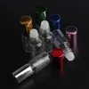 48 stks Clear Glass Roller Flessen met glazen roller ballen parfums lip balsem rollen op flessen 5ml 10ml